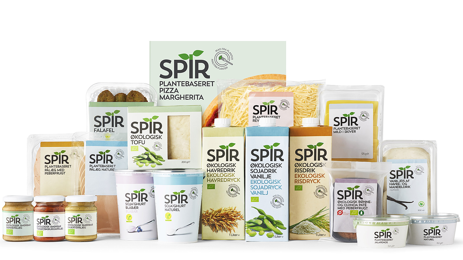Plantebaserede produkter fra private label-serien SPIR