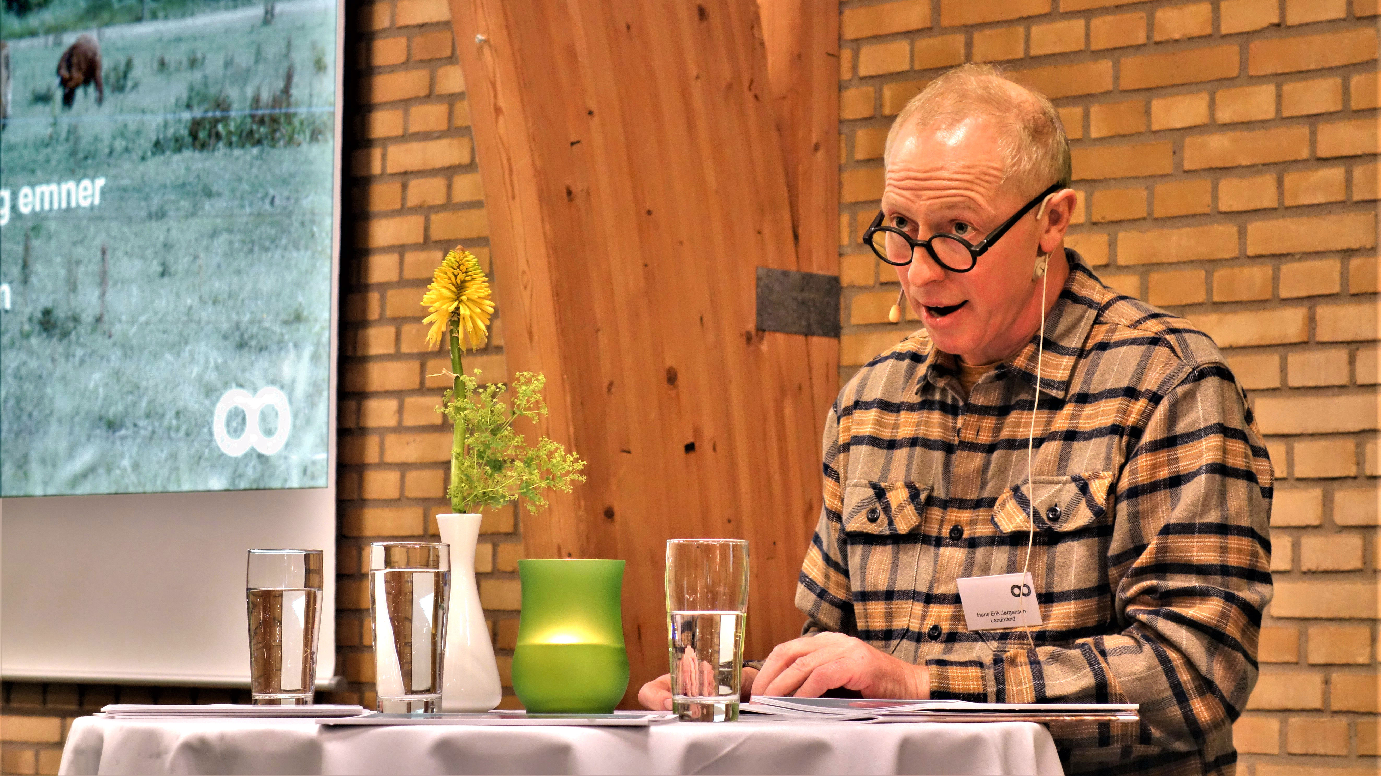 Hans Erik Jørgensen taler ved Landbrug & Fødevarers årsmøde 2018