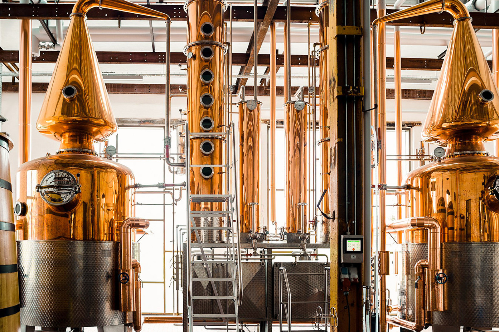 Destillationsapparat på Nyborg Destilleri